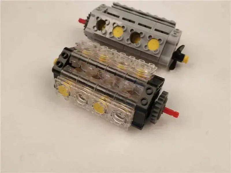 New Technical V8 Piston Engine MOC Building Blocks Building Bricks MOC - ToylandEU