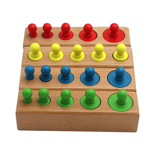 Cylinder Socket Montessori Toy for Baby Development and Sensory Practice - ToylandEU