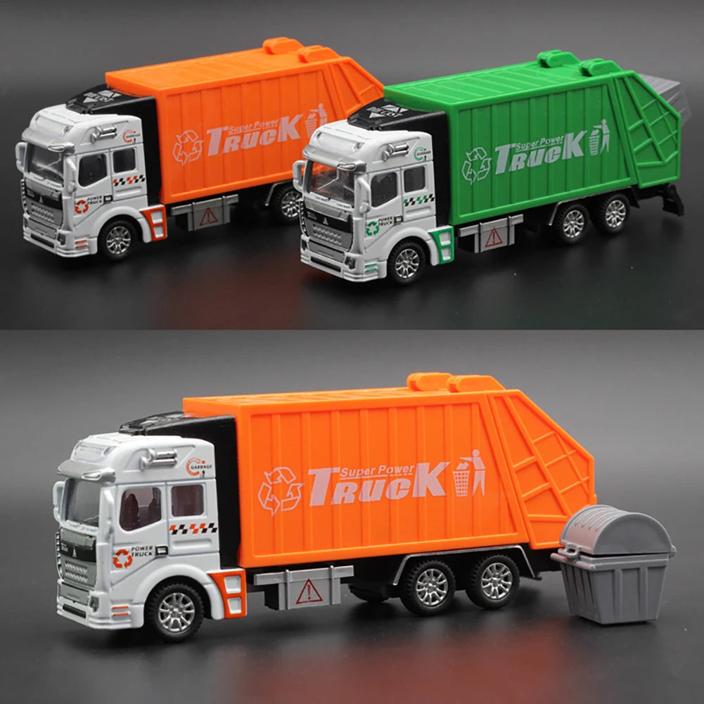 1:48 Scale Mini Garbage Truck Model Toy for Kids' Birthday Gift - ToylandEU