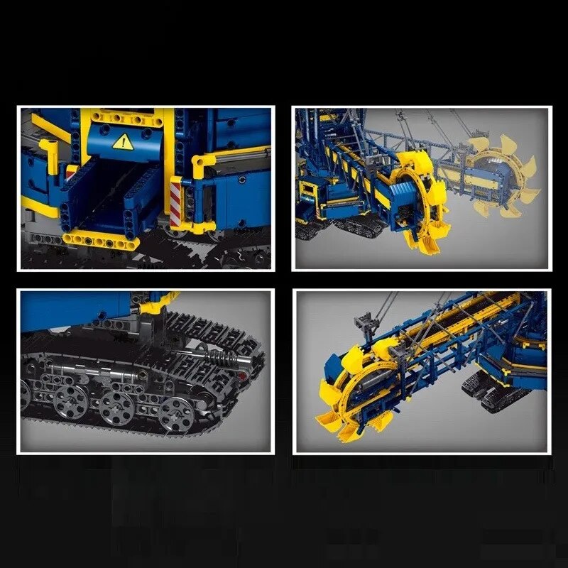 Motorized Bucket Wheel Excavator Building Blocks Toy by MOULD KING - ToylandEU