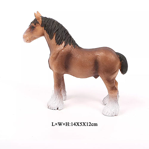 Realistic Animal Horse Action Figure Toy - Detailed Appaloosa Harvard Hannover Clydesdale Quarter Arabian Model ToylandEU.com Toyland EU