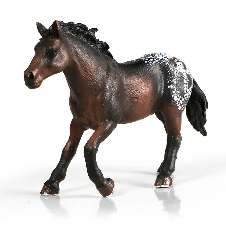 Realistic Animal Horse Action Figure Toy - Detailed Appaloosa Harvard Hannover Clydesdale Quarter Arabian Model - ToylandEU