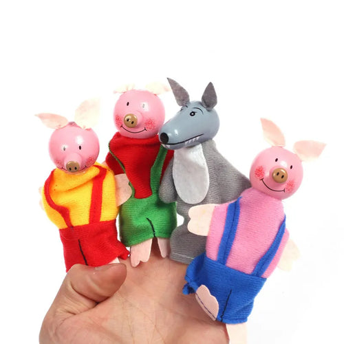 Baby  Finger Puppets - Three Pigs, Mermaid, and Castle Princess ToylandEU.com Toyland EU