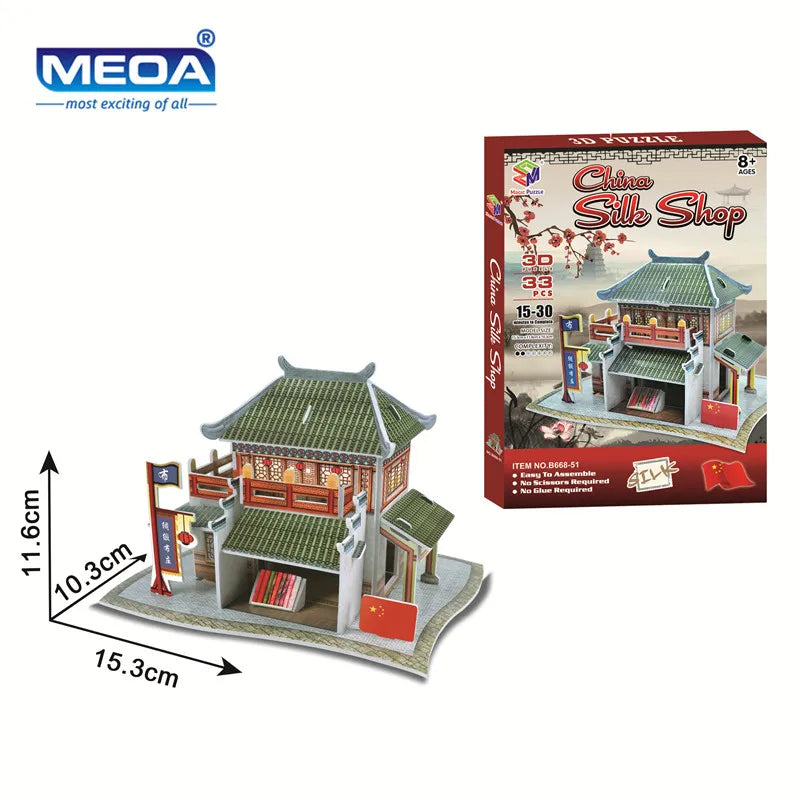 3D Puzzle | World Famous Architecture Buildings | 40 Styles Collection | Ages 6+