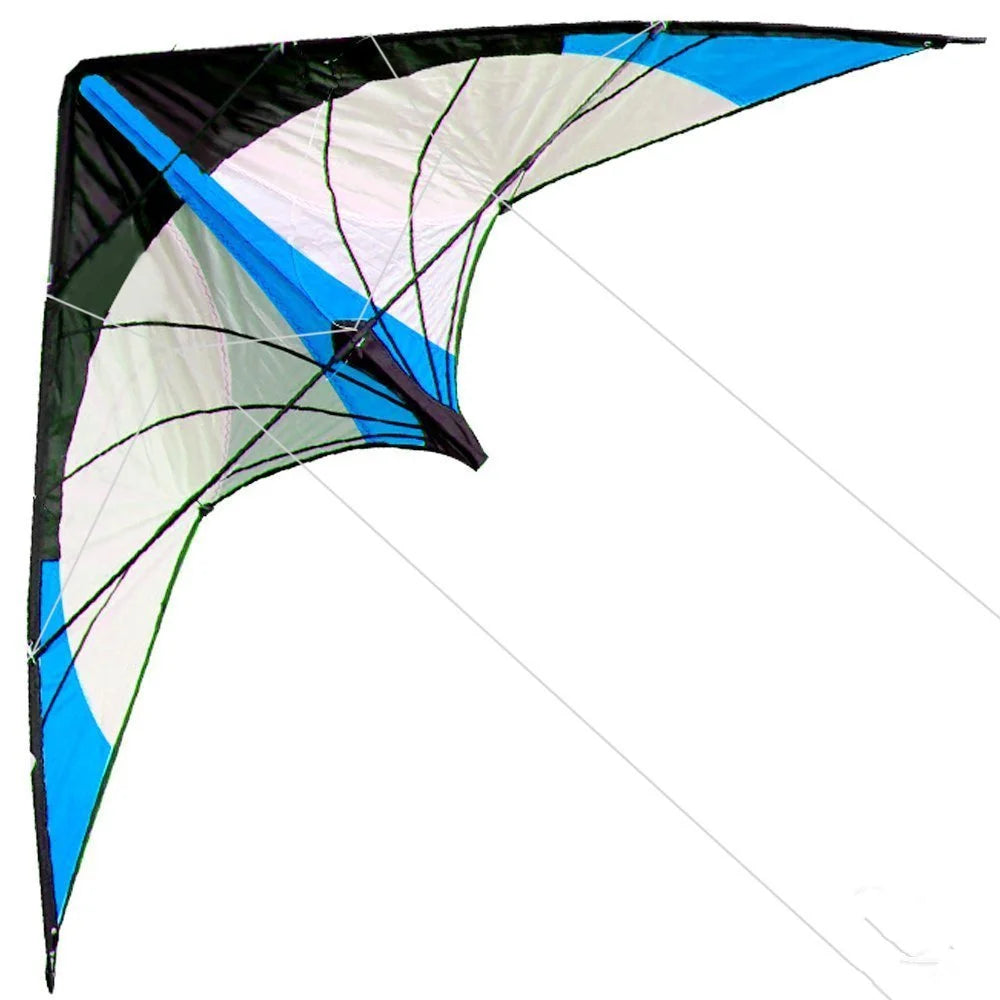 Stunt Kite | Dual-Line | 48-Inch | Blue With Handle and Line