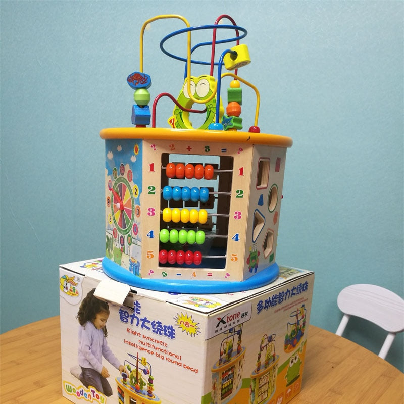Interactive Montessori Busy Board for Cognitive Development in Children