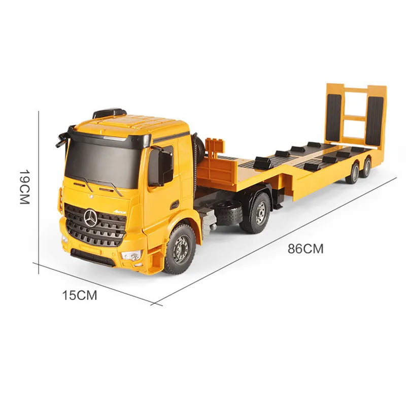 Remote Control Truck Model Arocs Construction Radio 1/20 Scale with Trailer - ToylandEU
