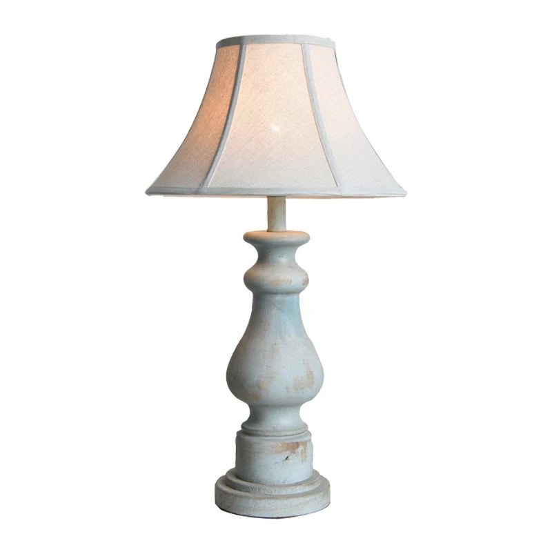 Vintage Solid Wood Table Lamp in American Country Style - ToylandEU