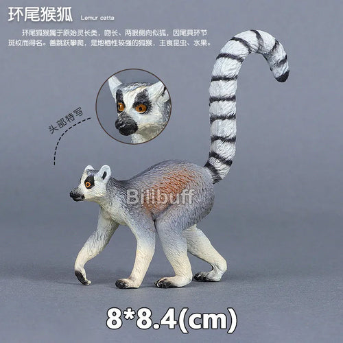 Simulated Wildlife Animal Models for Zoo and Play - Wolf, Monkey, Fox, Chameleon, Pangolin ToylandEU.com Toyland EU