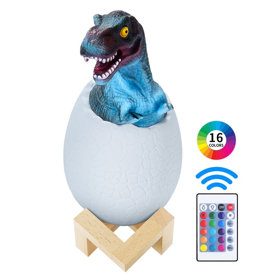 Dinosaur Egg Rechargeable LED Night Light with Remote Control Toyland EU Toyland EU