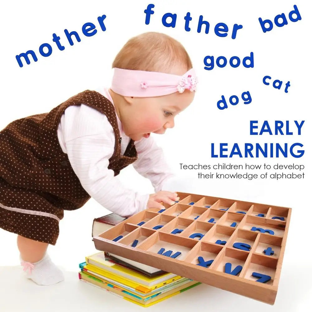 Interactive Wooden Alphabet Blocks for Montessori Language Learning