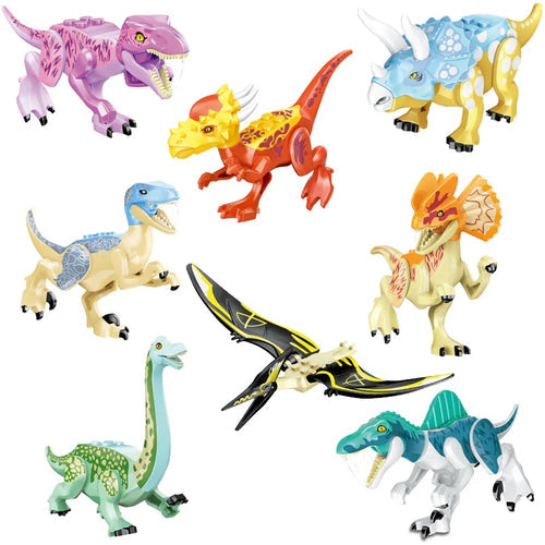 Jurassic World Dinosaur 3D Model Building Blocks Set White ToylandEU.com Toyland EU