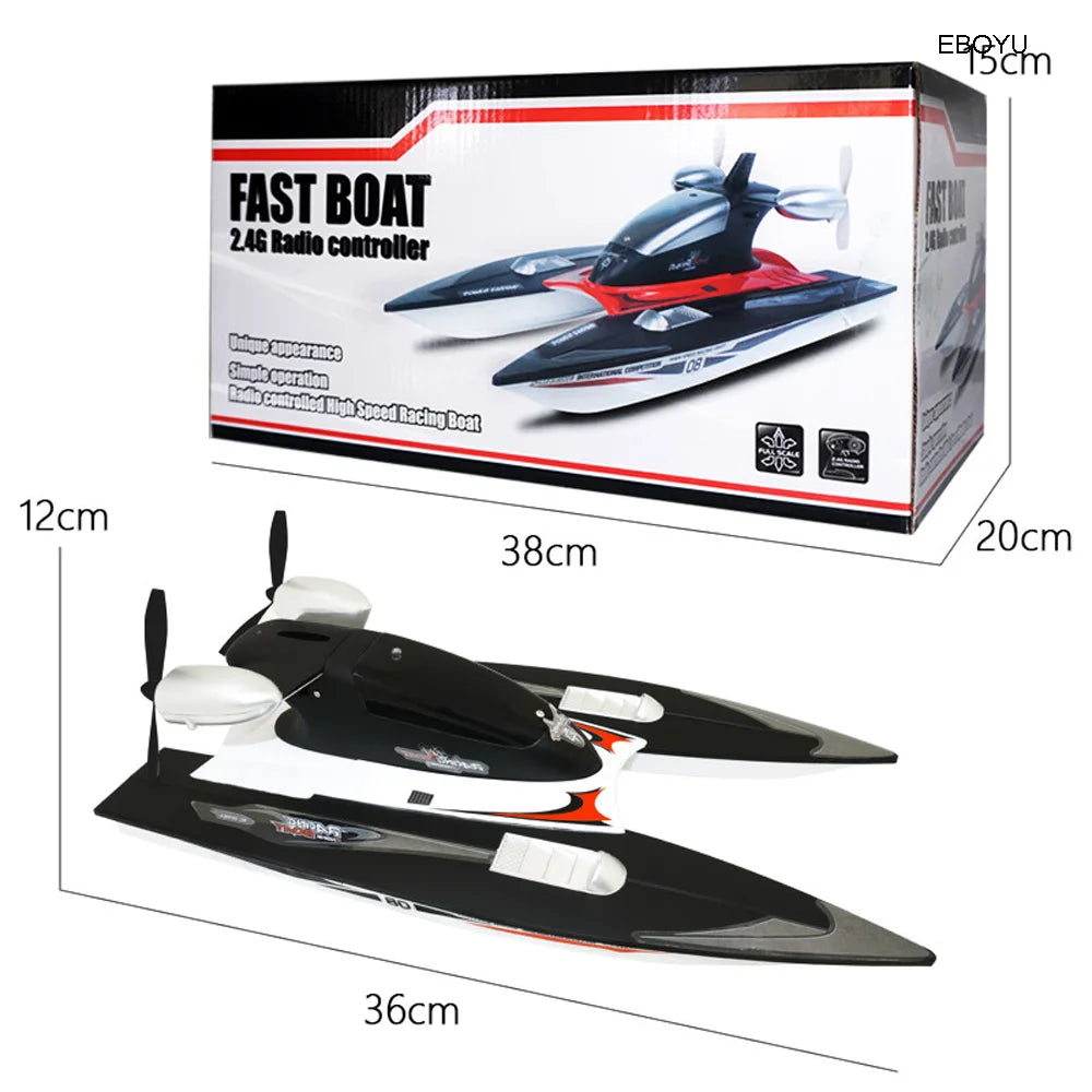 High Speed RC Racing Boat - EBOYU FY616 2.4GHz 35km/h Velocity
