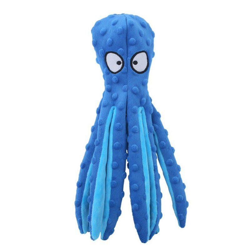 Interactive Octopus Plush Dog Toy with Squeaker and Teeth Cleaning Features Toyland EU Toyland EU