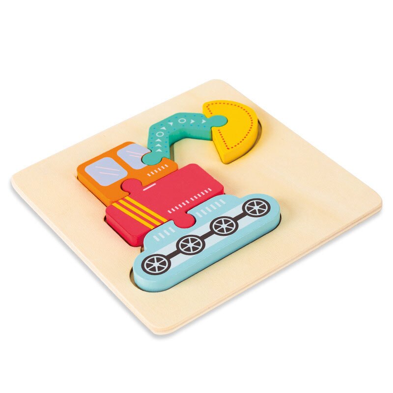 Montessori 3D Wooden Animal Puzzles for Kids 2-5 Years Toyland EU