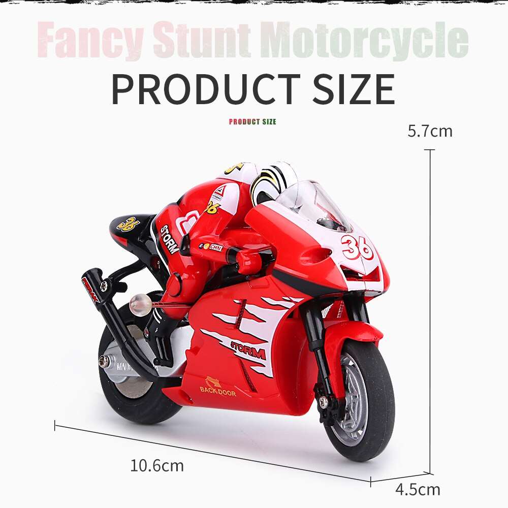 Remote Control Mini Moto Electric Motorcycle Racing Toy for Kids and Adults - ToylandEU