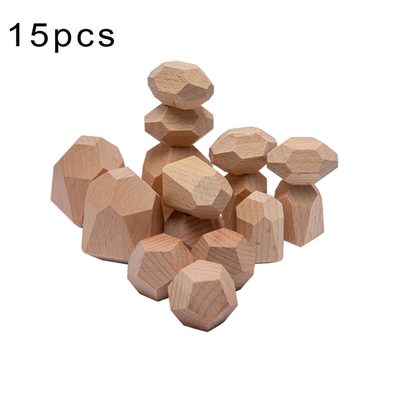 Wooden Rainbow Stacking Blocks Educational Toy for Children Toyland EU