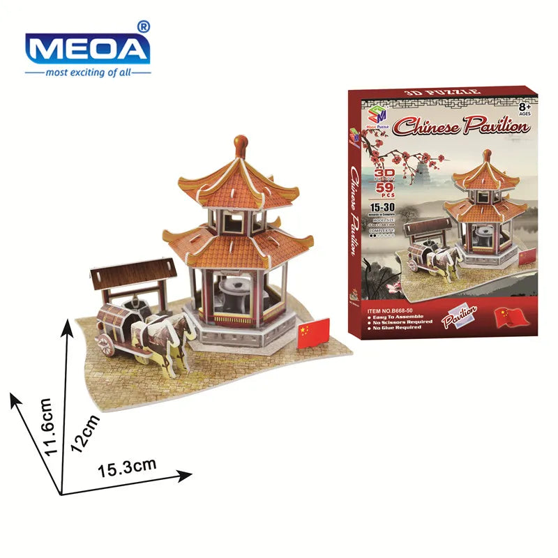 3D Puzzle | World Famous Architecture Buildings | 40 Styles Collection | Ages 6+