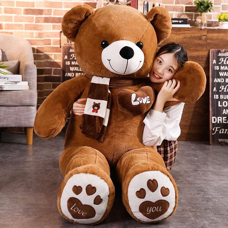 Soft and Cuddly Teddy Bear Plush Toy with Scarf - Perfect Gift for Kids and Collectors - ToylandEU