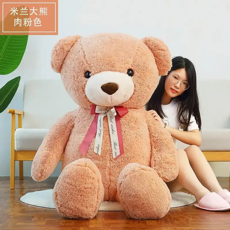 Giant Teddy Bear Plush Toy Three Color Huggable Gift - ToylandEU