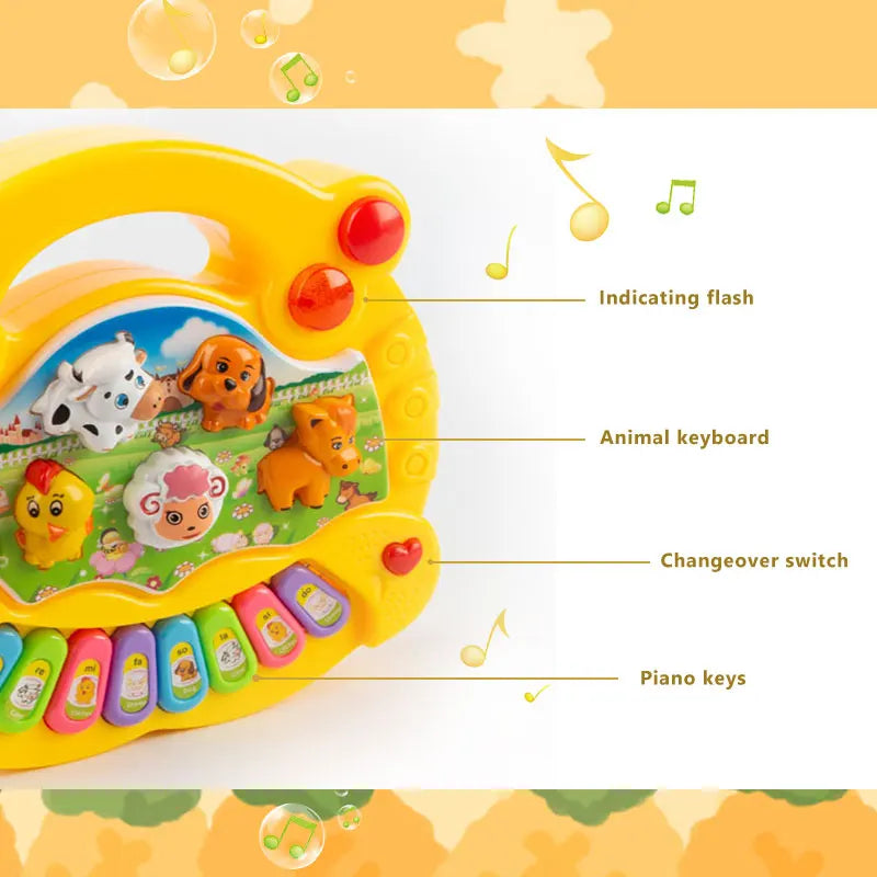 Animal Farm Musical Piano Toy for Kids - ToylandEU