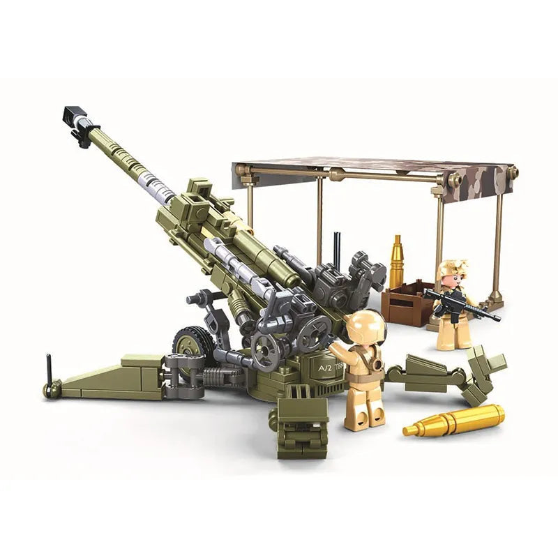 WW2 Military Field Howitzer Building Blocks Set - ToylandEU