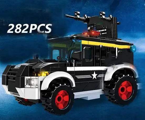 Premium Lego Compatible Building Blocks Set Multi Vehicle City Police Station Bus Car Helicopter Army Trucks For Kids - ToylandEU