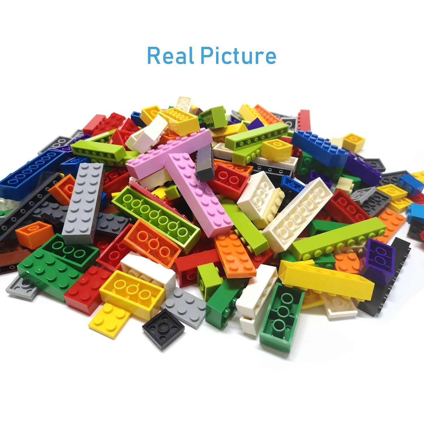 200pcs Educational DIY Building Blocks Figure Bricks 2x2 Ceramic Tile