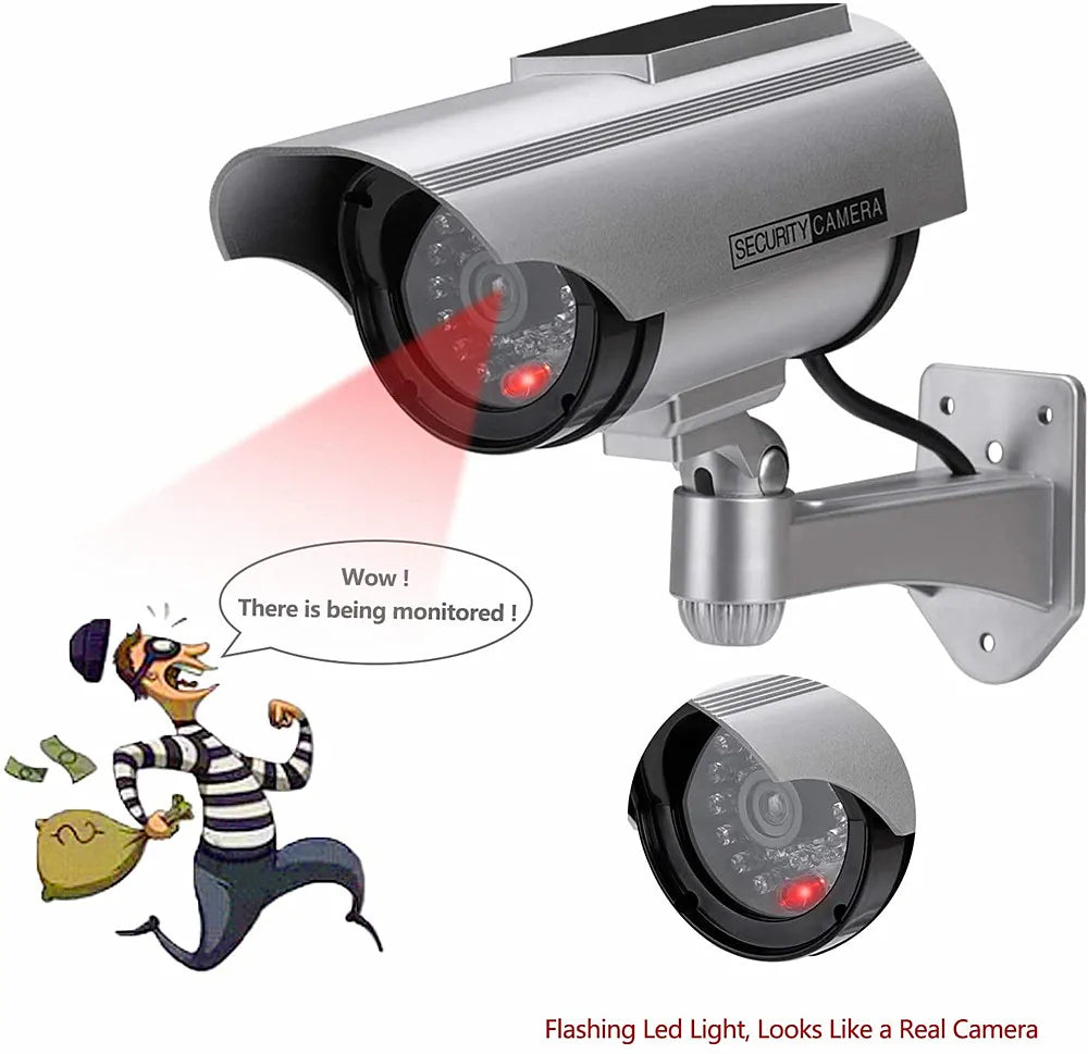 Dummy fake cctv camera solar powered  w/ infared IR led light outdoor ToylandEU.com Toyland EU