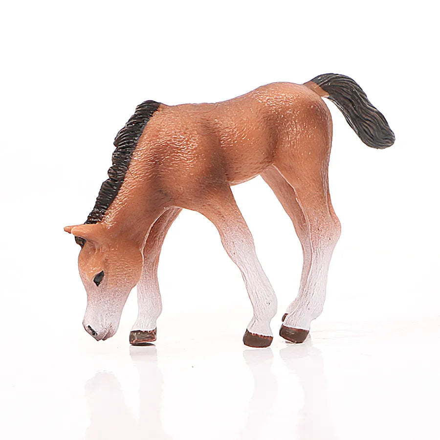 Realistic Animal Horse Action Figure Toy - Detailed Appaloosa Harvard Hannover Clydesdale Quarter Arabian Model - ToylandEU