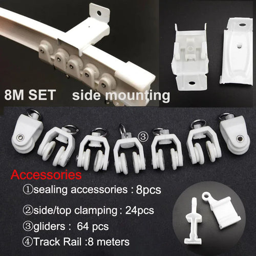 Adjustable Ceiling Mounted Curtain Track Rail with Flexible Straight Sliding Capability ToylandEU.com Toyland EU