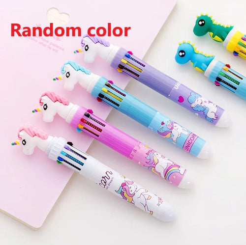1Pc Dream Unicorn 10 Colors Chunky Ballpoint Pen  for Child Student ToylandEU.com Toyland EU
