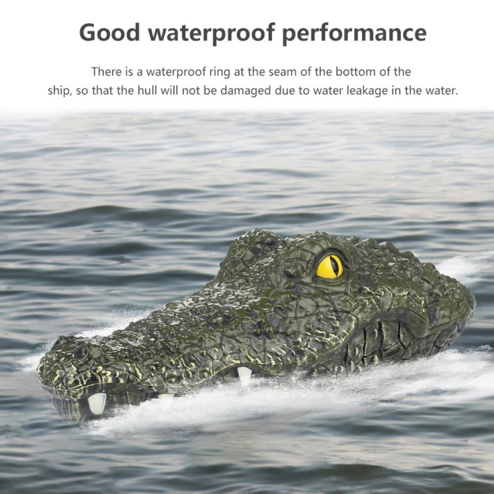 Electric Remote Control Crocodile Head RC Boat Toy for Kids