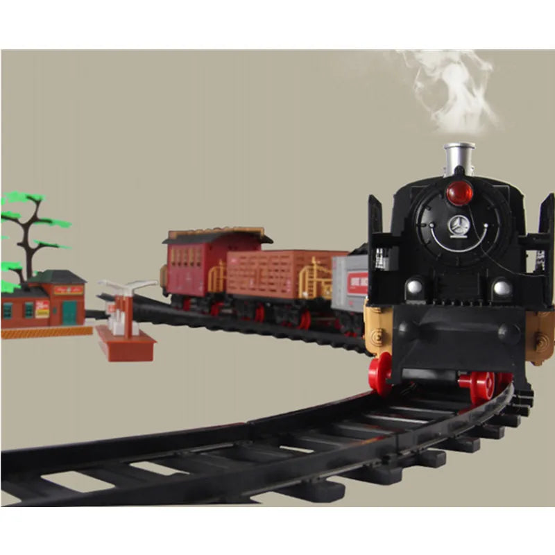 Realistic Smoking Steam Train Model with Remote Control - ToylandEU