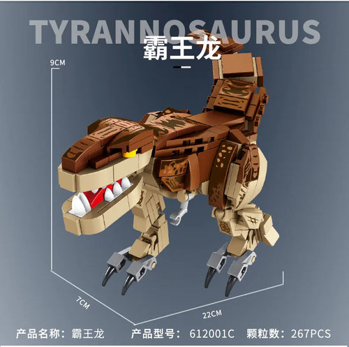 Jurassic World Dinosaur 3D Model Building Blocks Set White ToylandEU.com Toyland EU