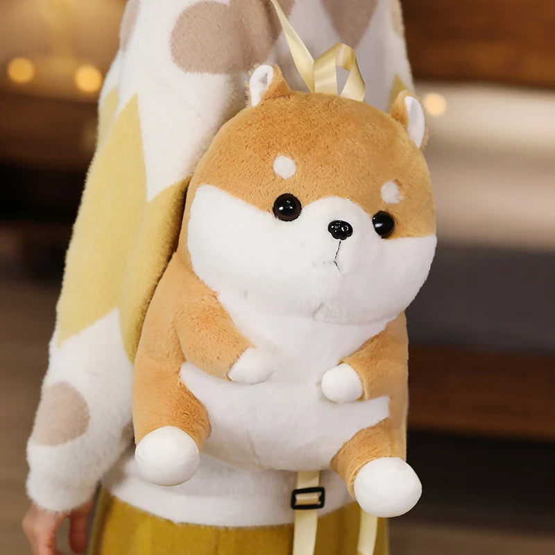 Adorable Shiba Inu Plush Backpack - Perfect School Companion for Kids