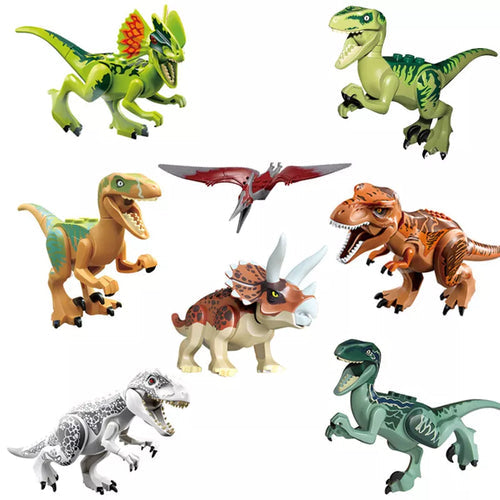 Jurassic World Dinosaur 3D Model Building Blocks Set White ToylandEU.com Toyland EU