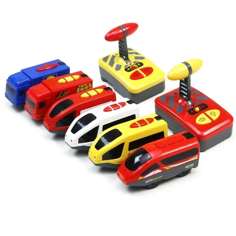 RC Electric Remote Control Wooden Train Set Toy - ToylandEU