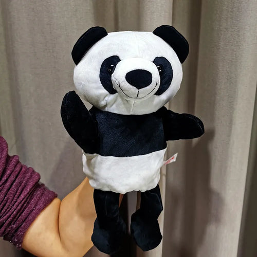 Long-Legged Animal Hand Puppet Plush Toys - Wolf, Lion, Panda, Raccoon ToylandEU.com Toyland EU