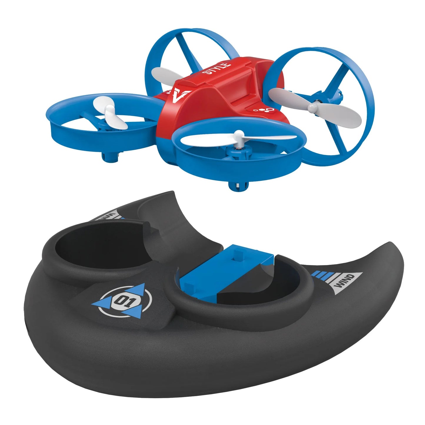 3-in-1 Flying Racing Boat Land Vehicle with 2.4G Remote Control