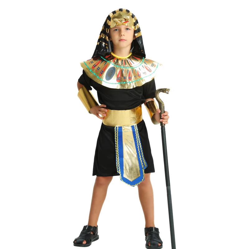 Boys' Egyptian Pharaoh Costume - King Tut & Caesar Halloween Set