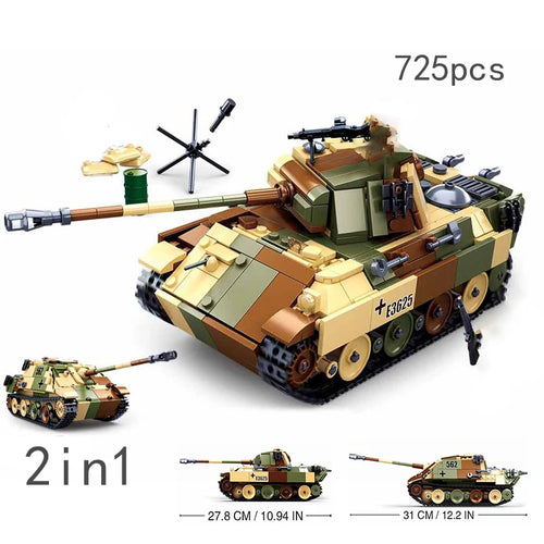 WW2 Military Vehicle and Bunker Artillery Set for the Normandy Landings by Sluban ToylandEU.com Toyland EU