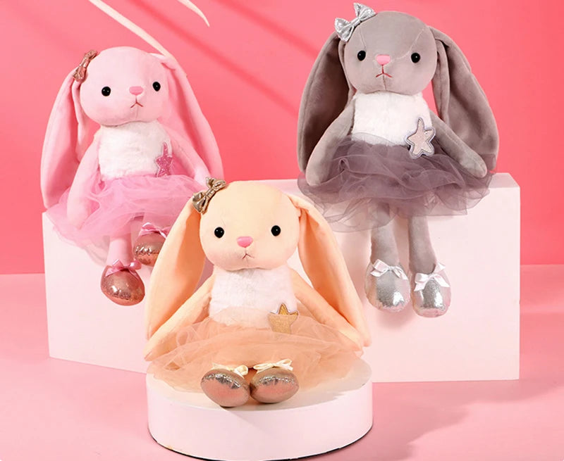 Rabbit Doll Soft Plush Toy with Long Ears - Ideal for Kids and as Wedding Decoration