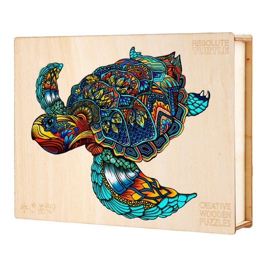 Wooden Animal Jigsaw Puzzle Set - Educational 3D Toy for Kids and Adults - ToylandEU