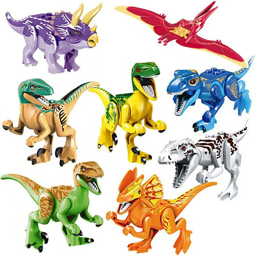 Jurassic World Dinosaur 3D Model Building Blocks Set White ToylandEU.com Toyland EU