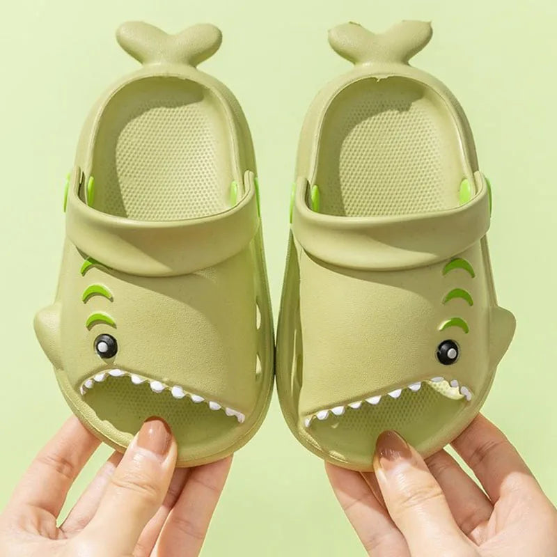 Kids Sandals | Cartoon Shark Design | Anti Slip Soft Sole | 4 to 6Y