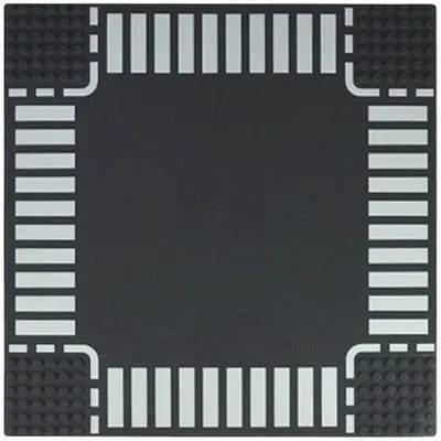 Premium City Road Baseplate 32x32 Crossroad For Builders - ToylandEU