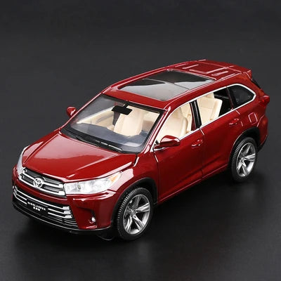 Diecast SUV Model | 1 32 Toyota Highlander | Alloy Metal Build | Kids Gift