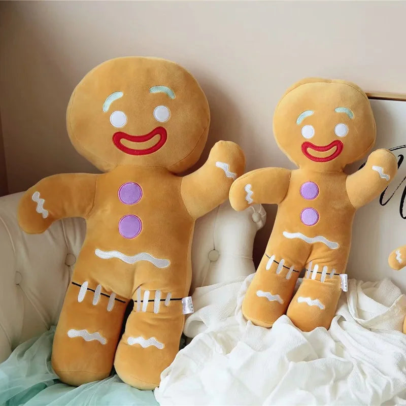 Cute Gingerbread Man Plush Toy Baby Appease Doll Biscuits Man Pillow - ToylandEU