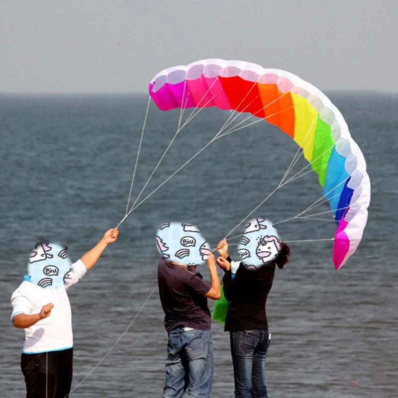 Parafoil Kite | Sizes: 1.4m,2m,2.7m | Includes Bar And Line | 1.4m,2m,2.7m